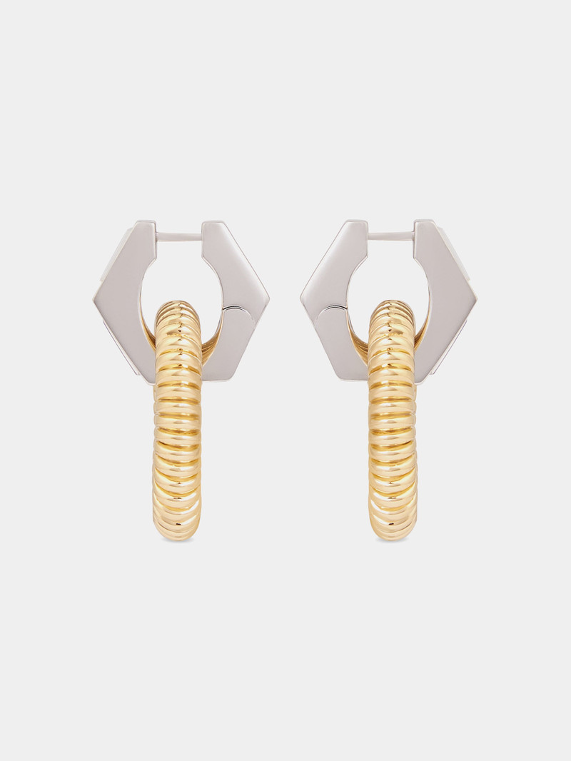 XL LINK EARRINGS WITH RHINESTONES 5