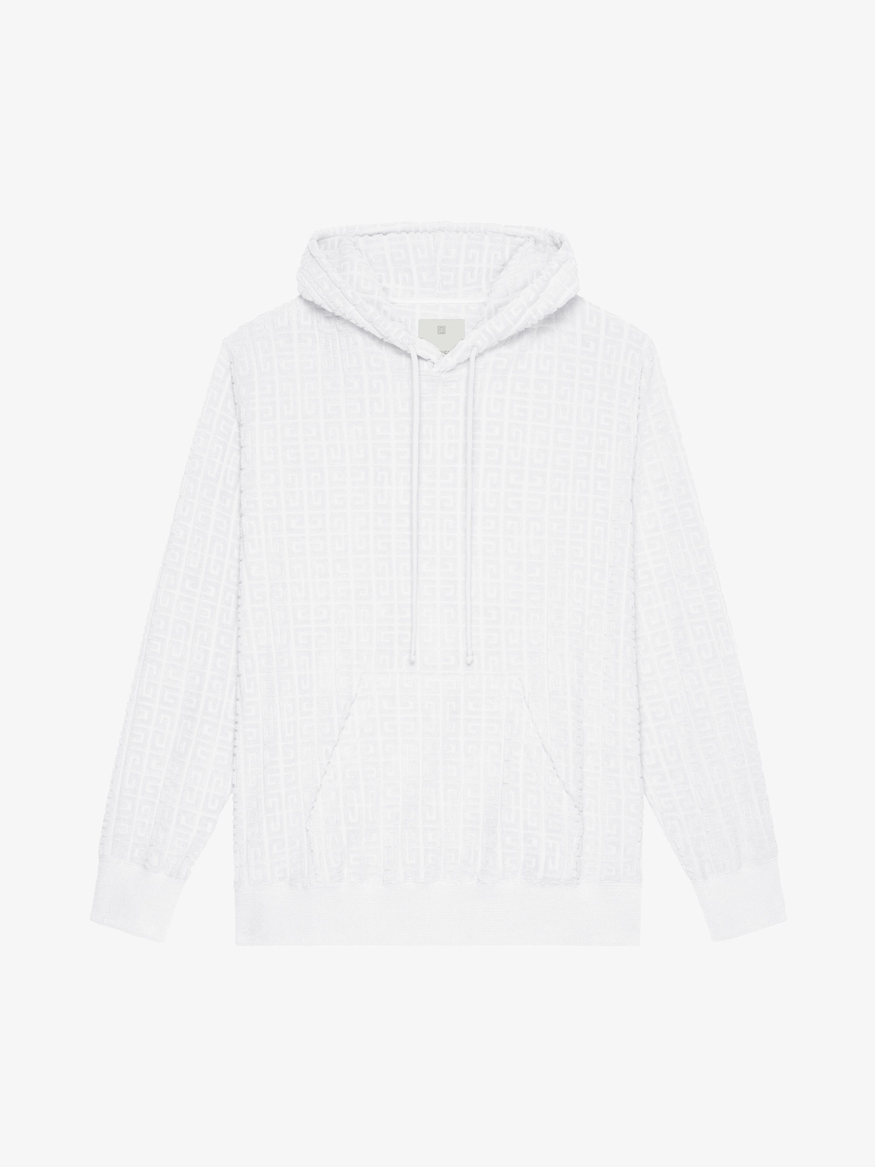 HOODIE IN 4G COTTON TOWELLING JACQUARD - 1