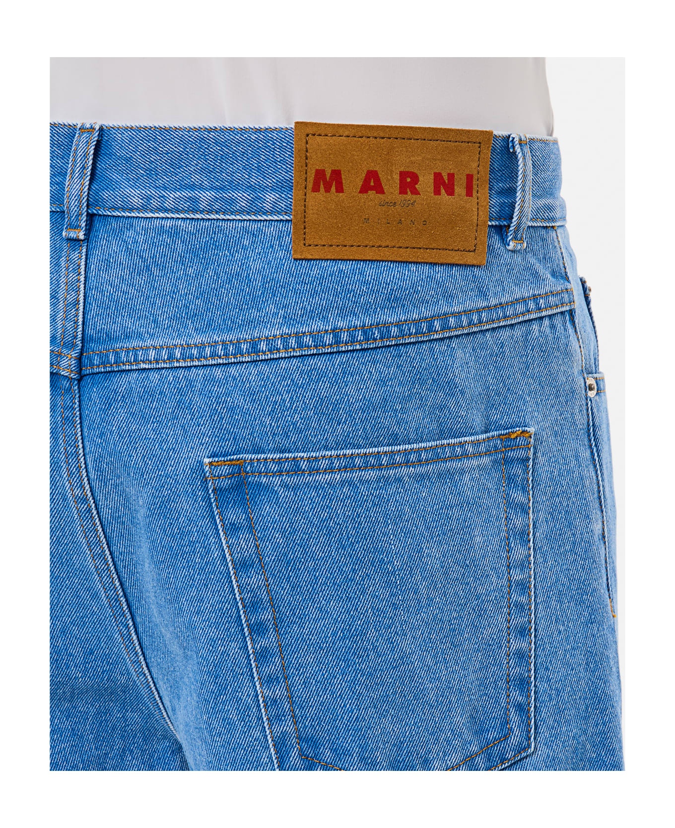 Cotton Denim Trousers - 3