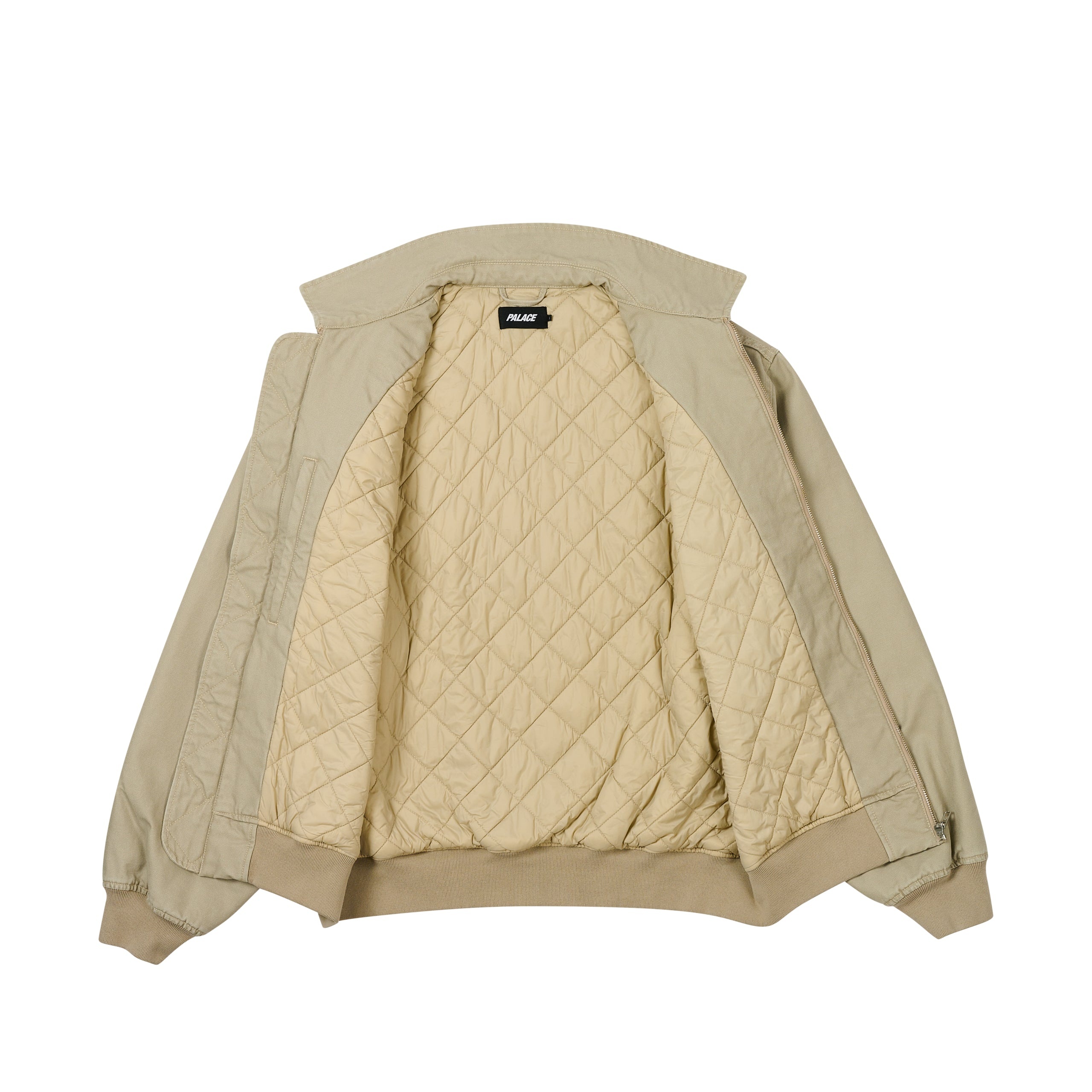 PALACE FLORAL CANVAS BOMBER JACKET STONEY GREY - 0bl7n67q6q3y
