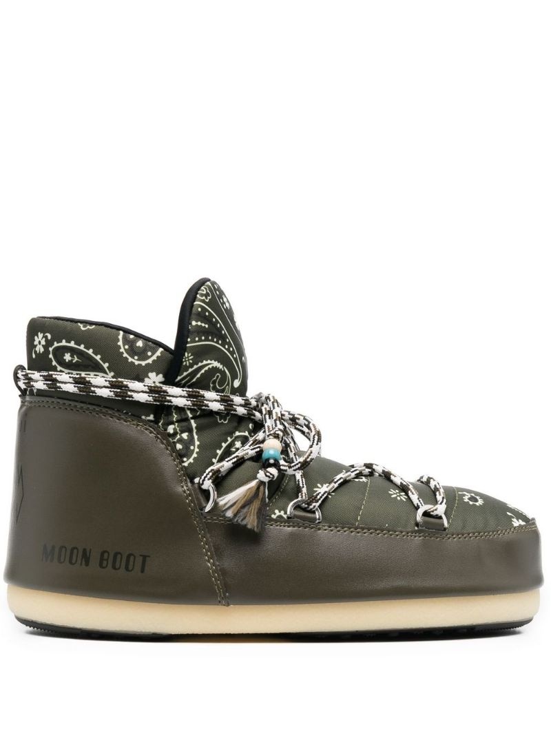 x Moon Boot bandana-print boots - 1