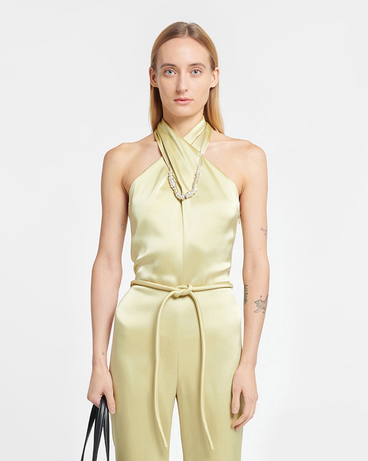 Slip Satin Jumpsuit - 4
