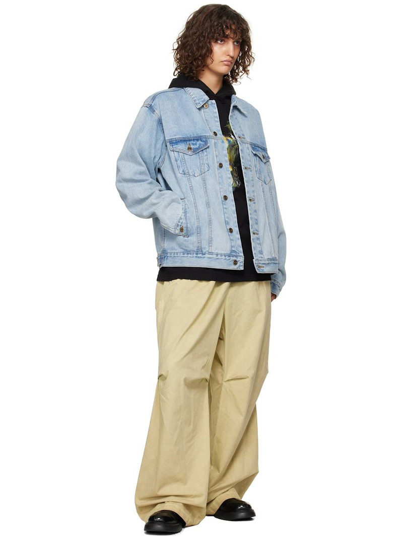We11done Blue Monster Pony Denim Jacket outlook