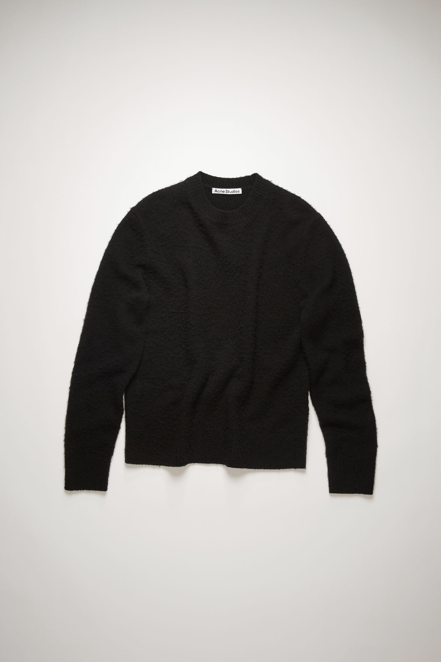 Pilled wool blend sweater black - 1