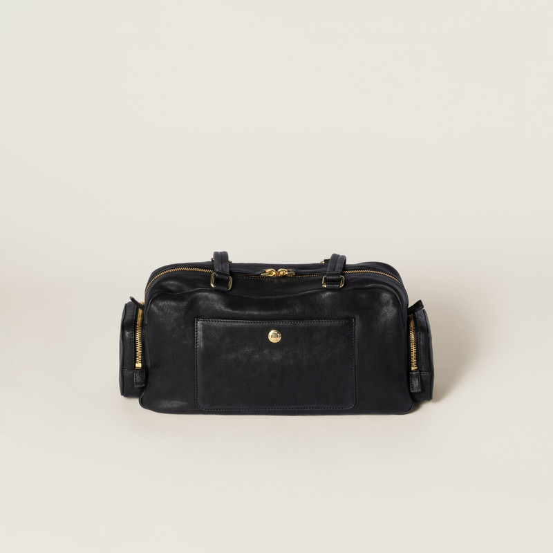 Pocket washed nappa leather bag 3