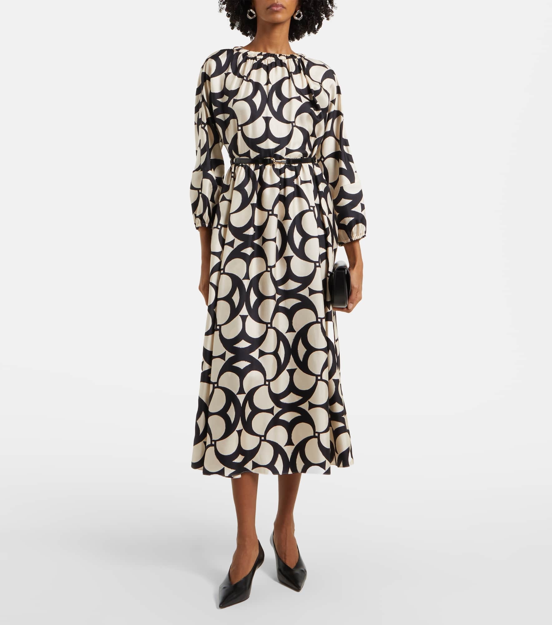 Nina silk twill maxi dress - 2