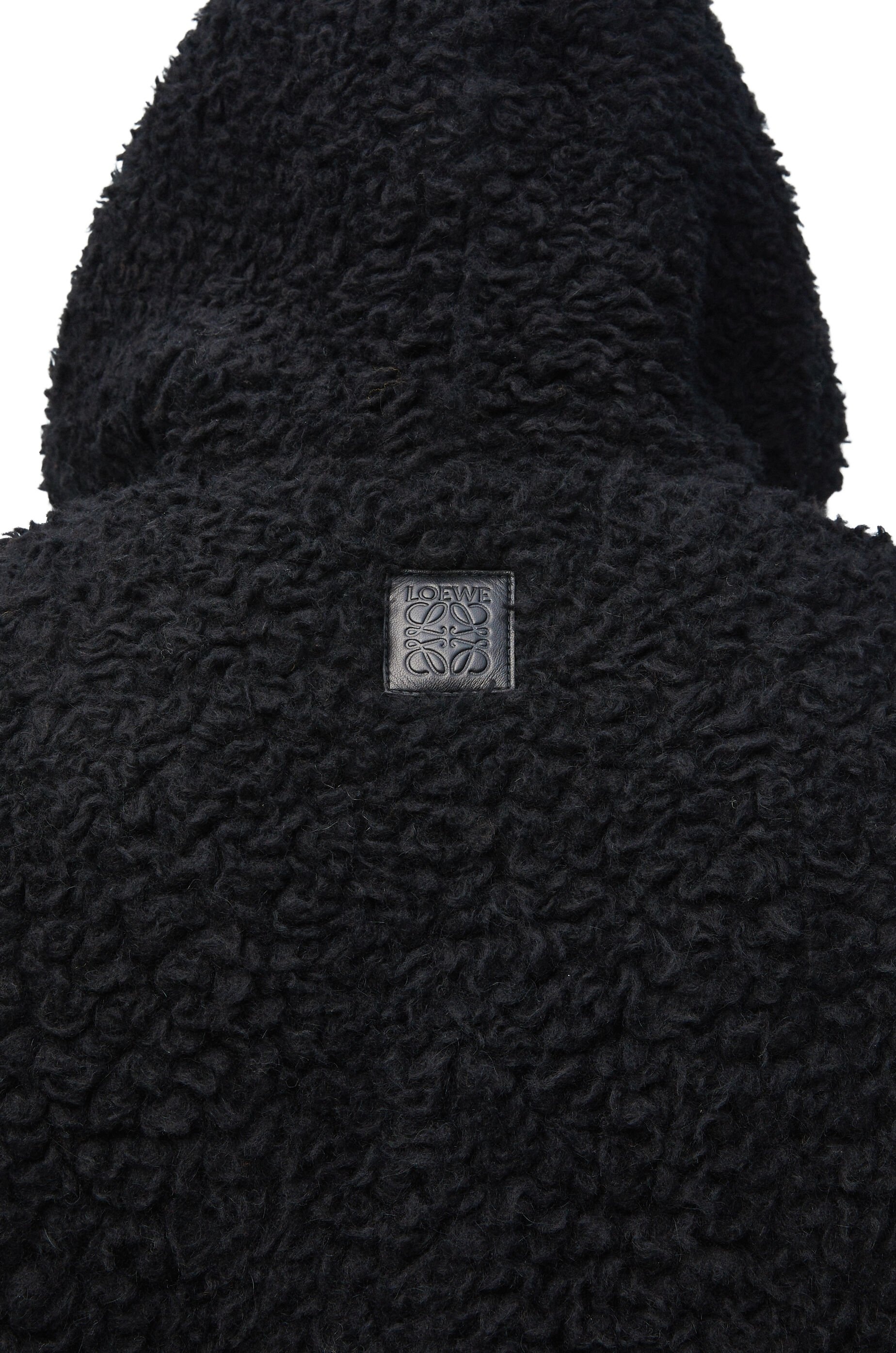 Hooded jacket in alpaca and wool blend - 5