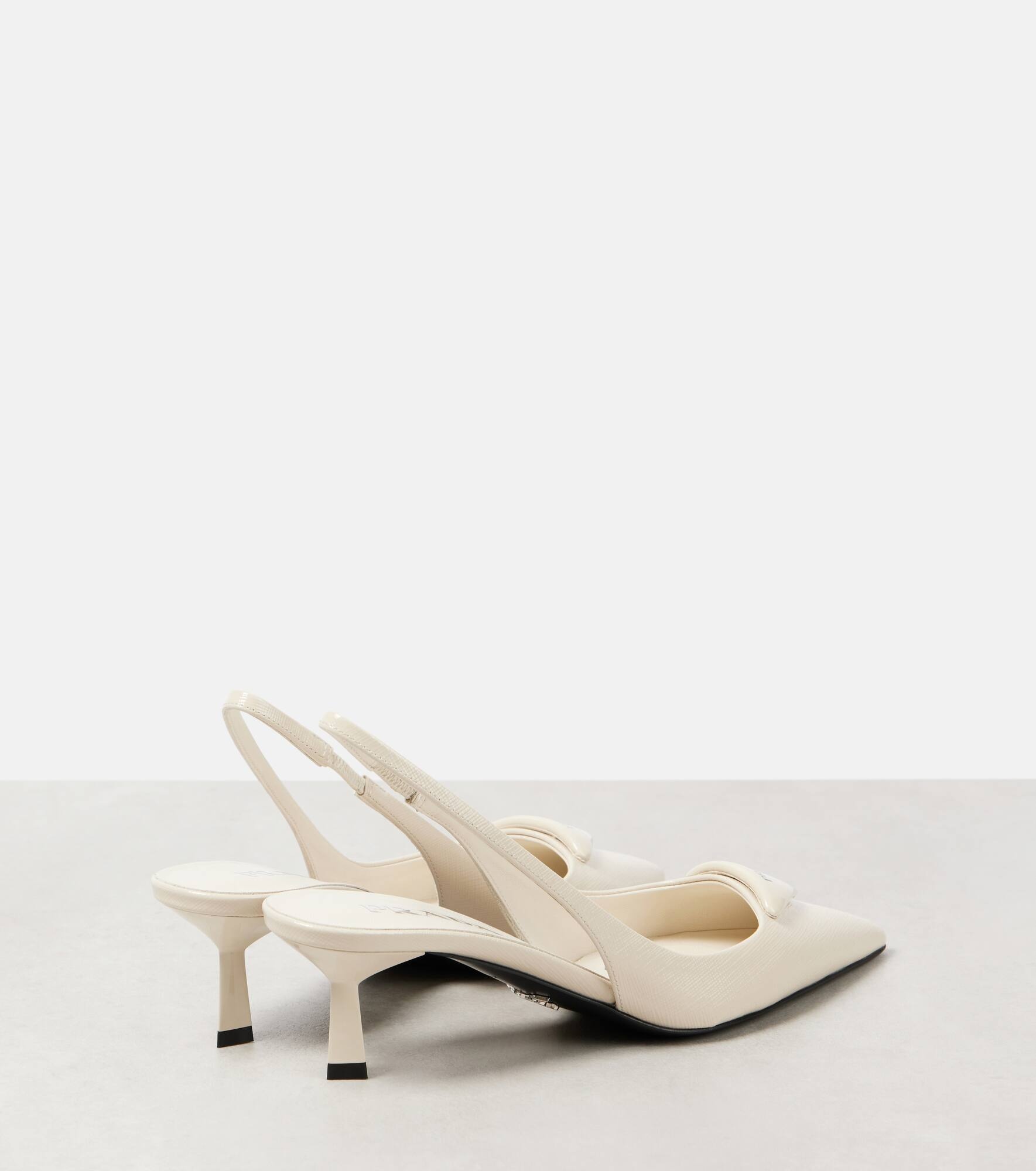 Patent leather slingback pumps - 2