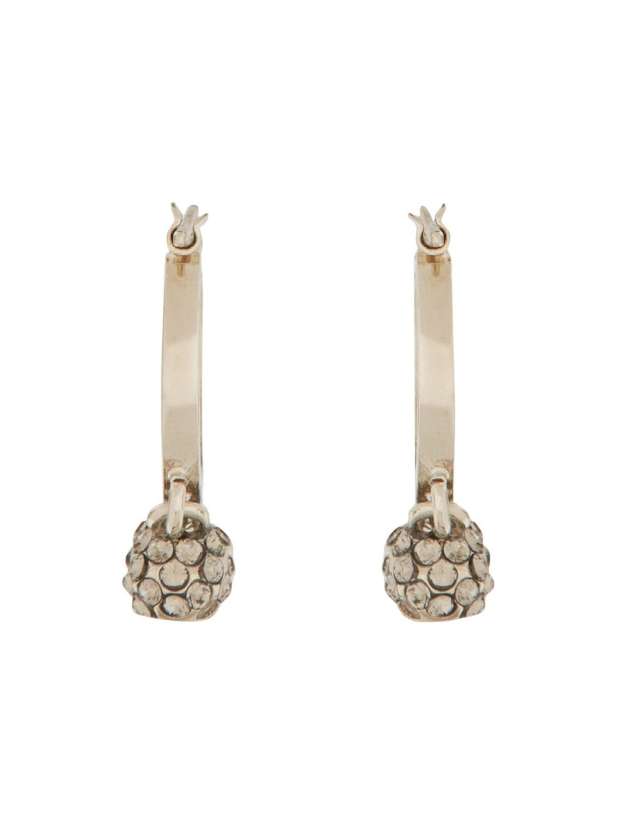 Alexander Mcqueen Women Orecchini A Cerchio Skull - 3