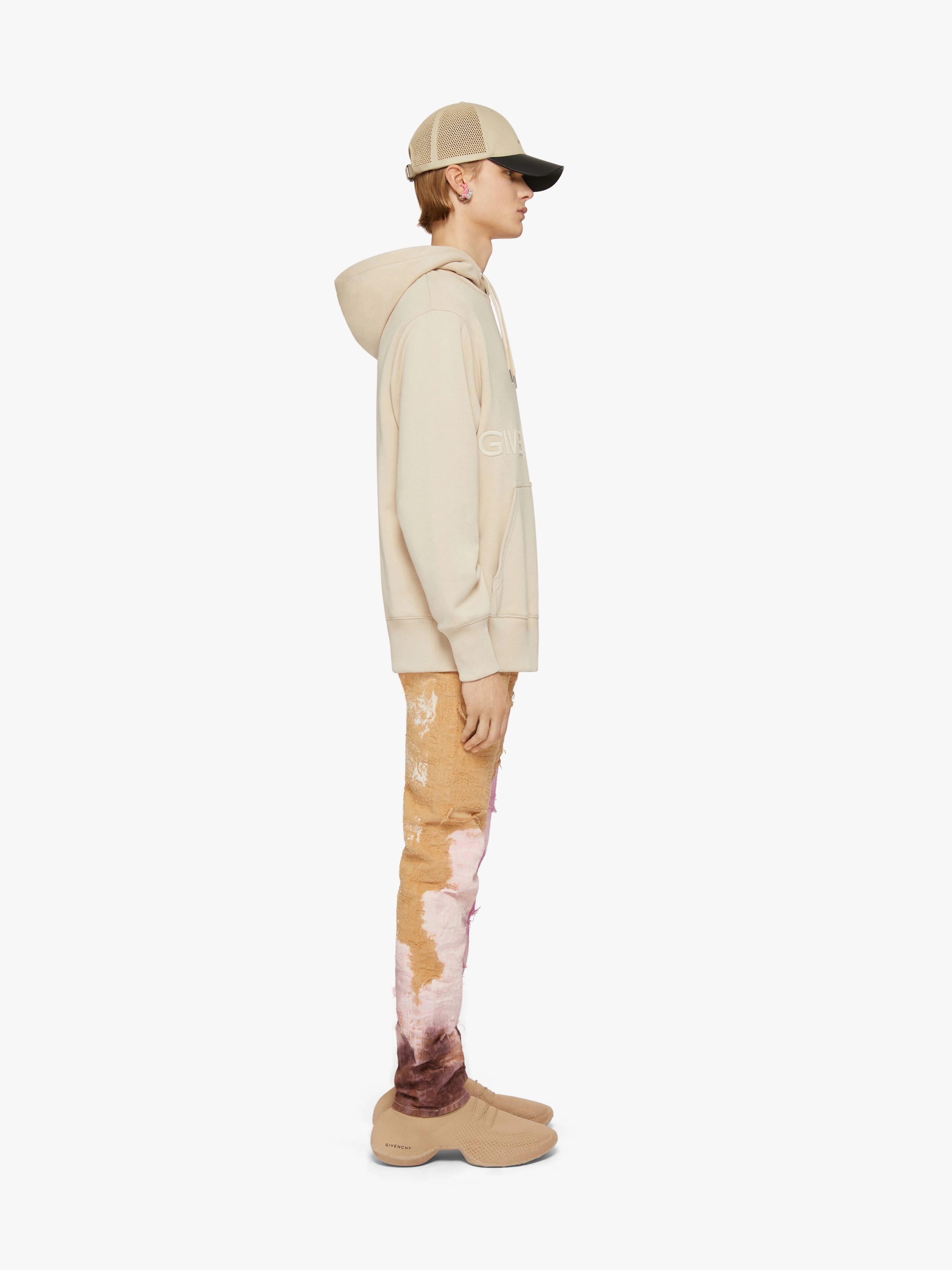 HOODIE IN GIVENCHY 4G EMBROIDERED FELPA - 3
