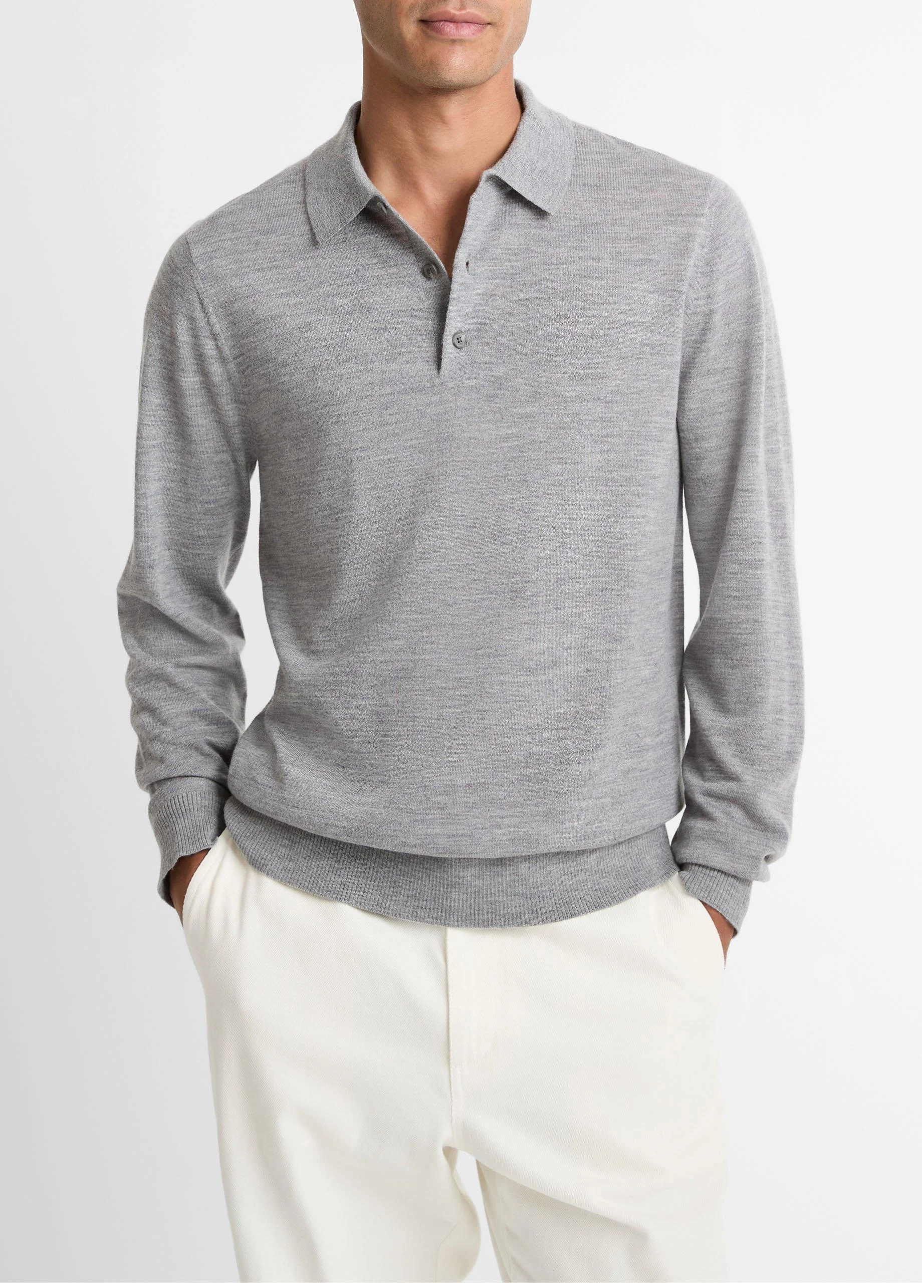 Wool Polo Sweater - 1