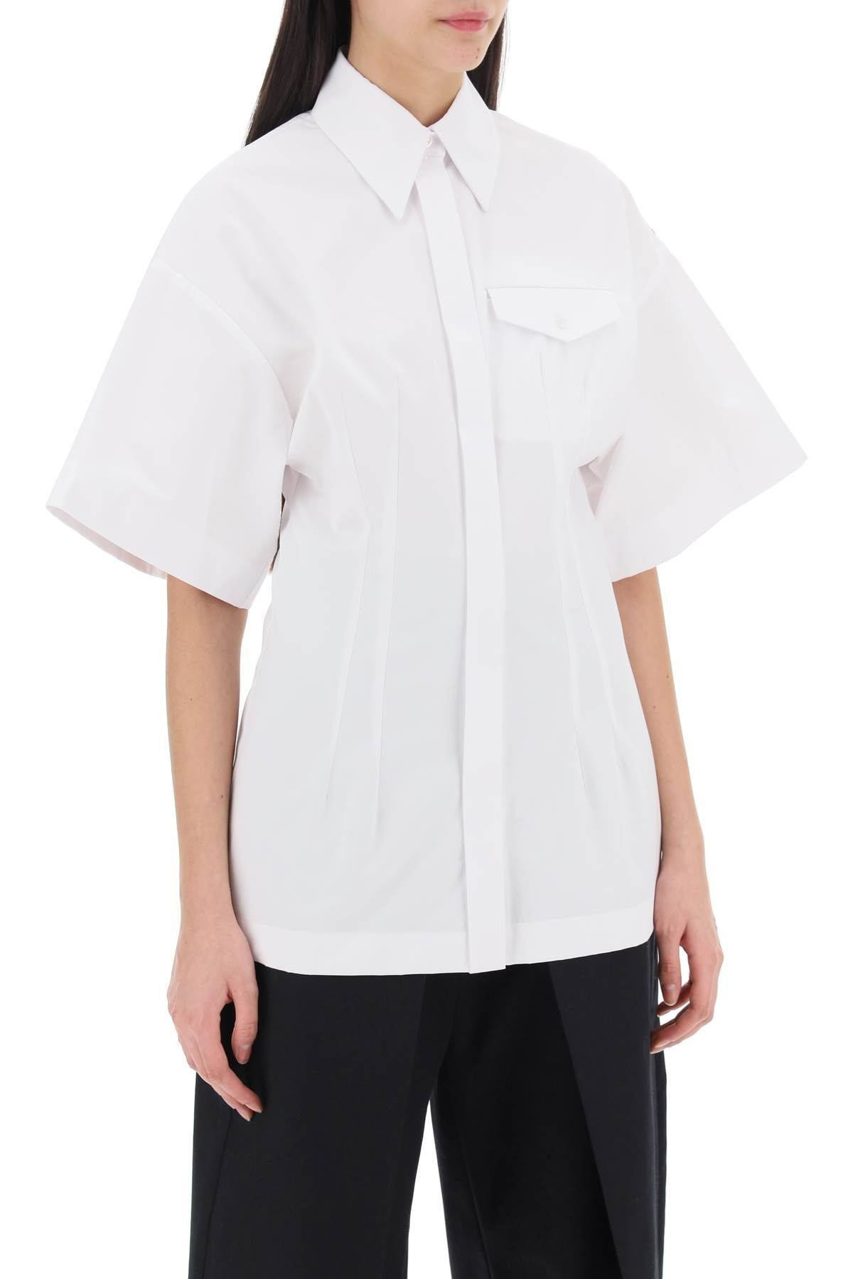 "POPLIN CURVED SHIRT - 3