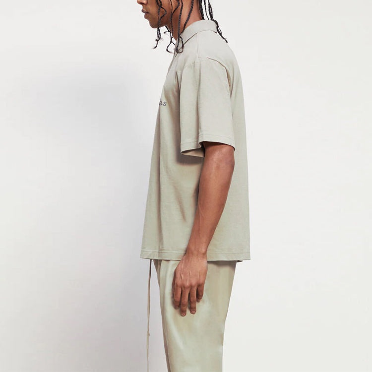 Fear of God Essentials FW20 Logo Polo Shirt 'Moss' FOG-FW20-297 - 4