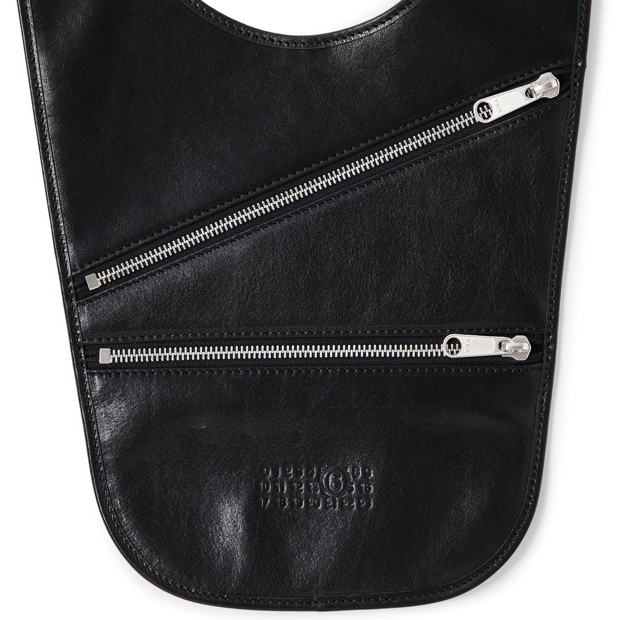 MM6 Maison Margiela Flat Saddle Mini Bag 'Black' - 3