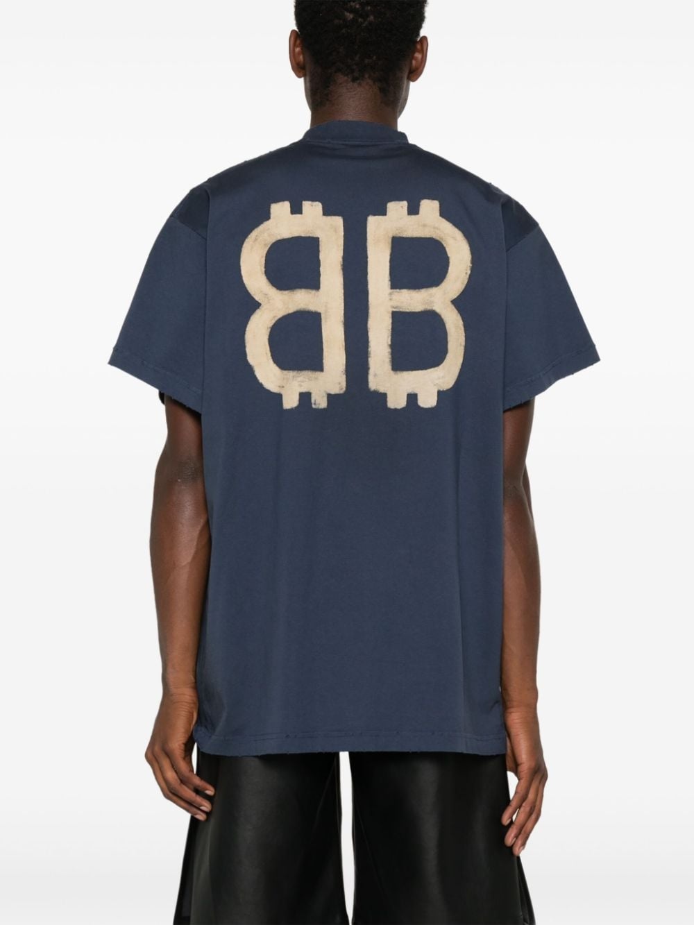 Crypto-print cotton T-shirt - 4