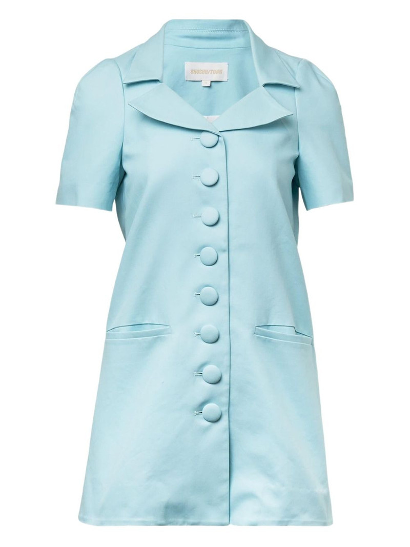 buttoned short-sleeve mini dress 1