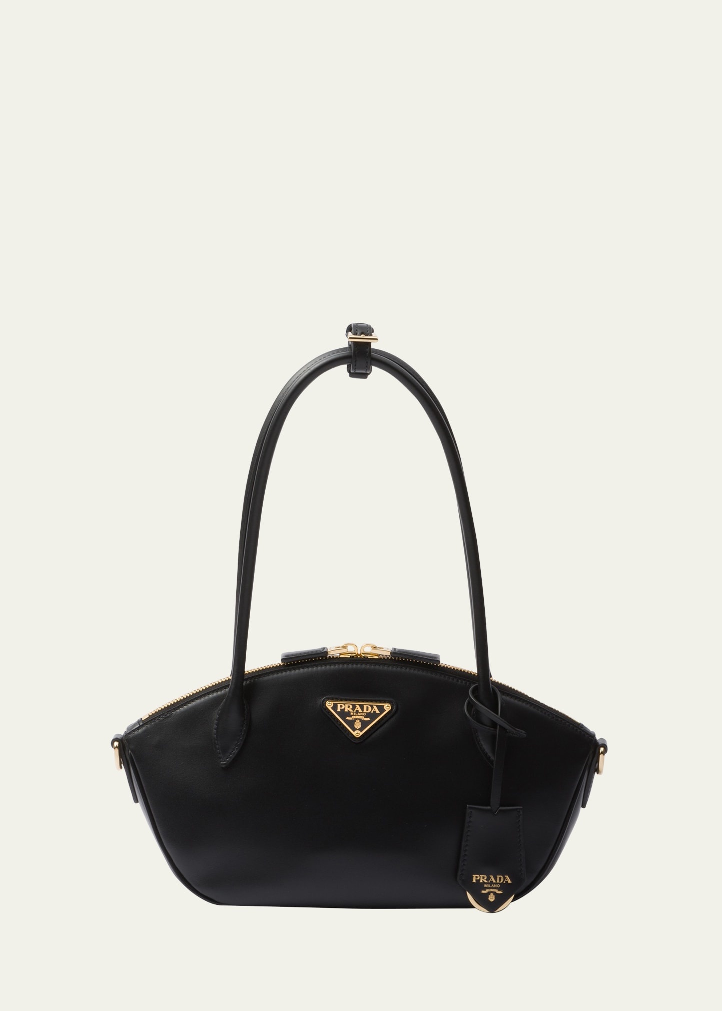 City Zip Leather Shoulder Bag - 1