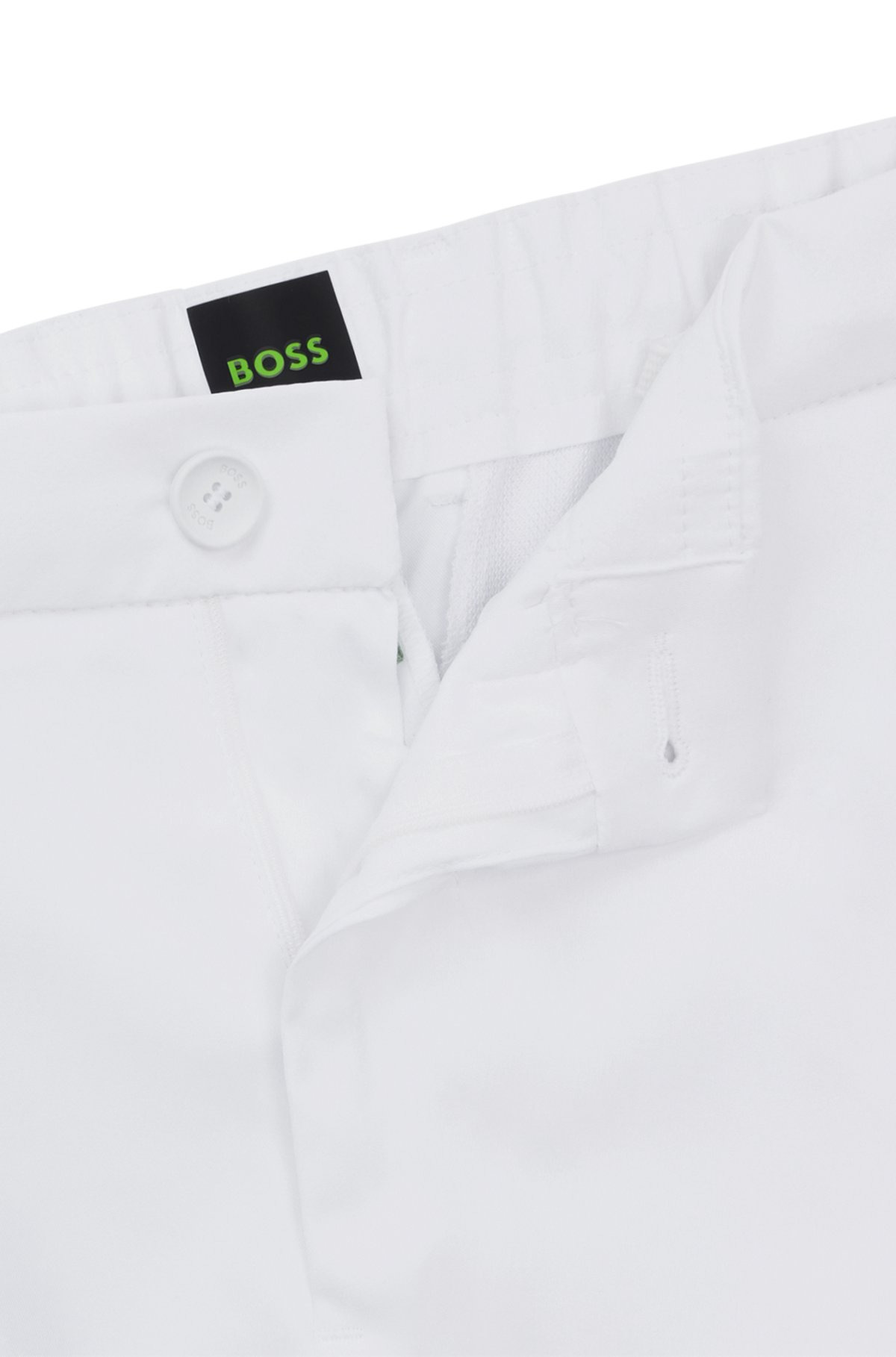 REGULAR-FIT CHINOS WITH HIDDEN DRAWCORD AND TAPERED LEG - 6