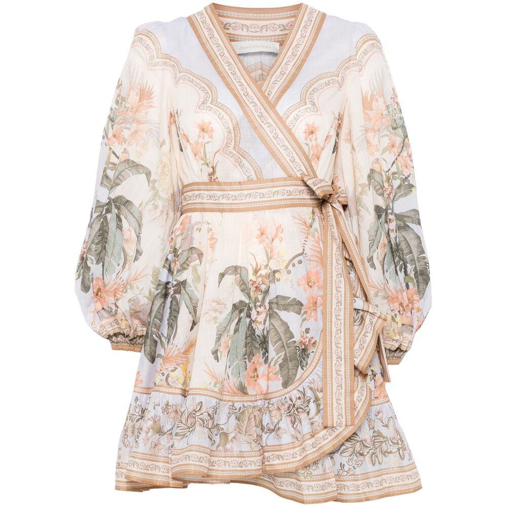 ワンピース ZIMMERMANN Woman Dress Blue 2449DRS251 BUF Crush Embellished Denim Dress Blue Moon Online | Zimmermann