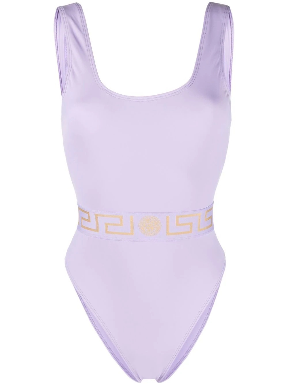logo embroidered swimsuit - 1