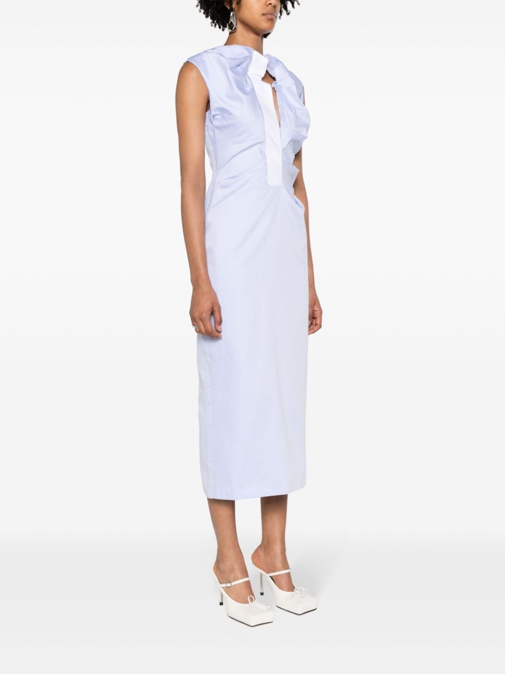 Salmson ruched midi dress - 3