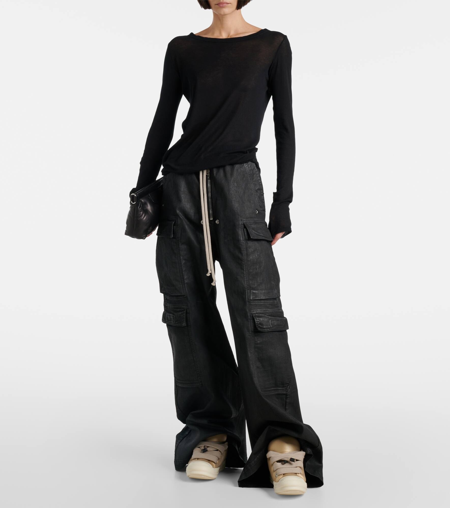Jumbolace metallic leather sneakers - 3
