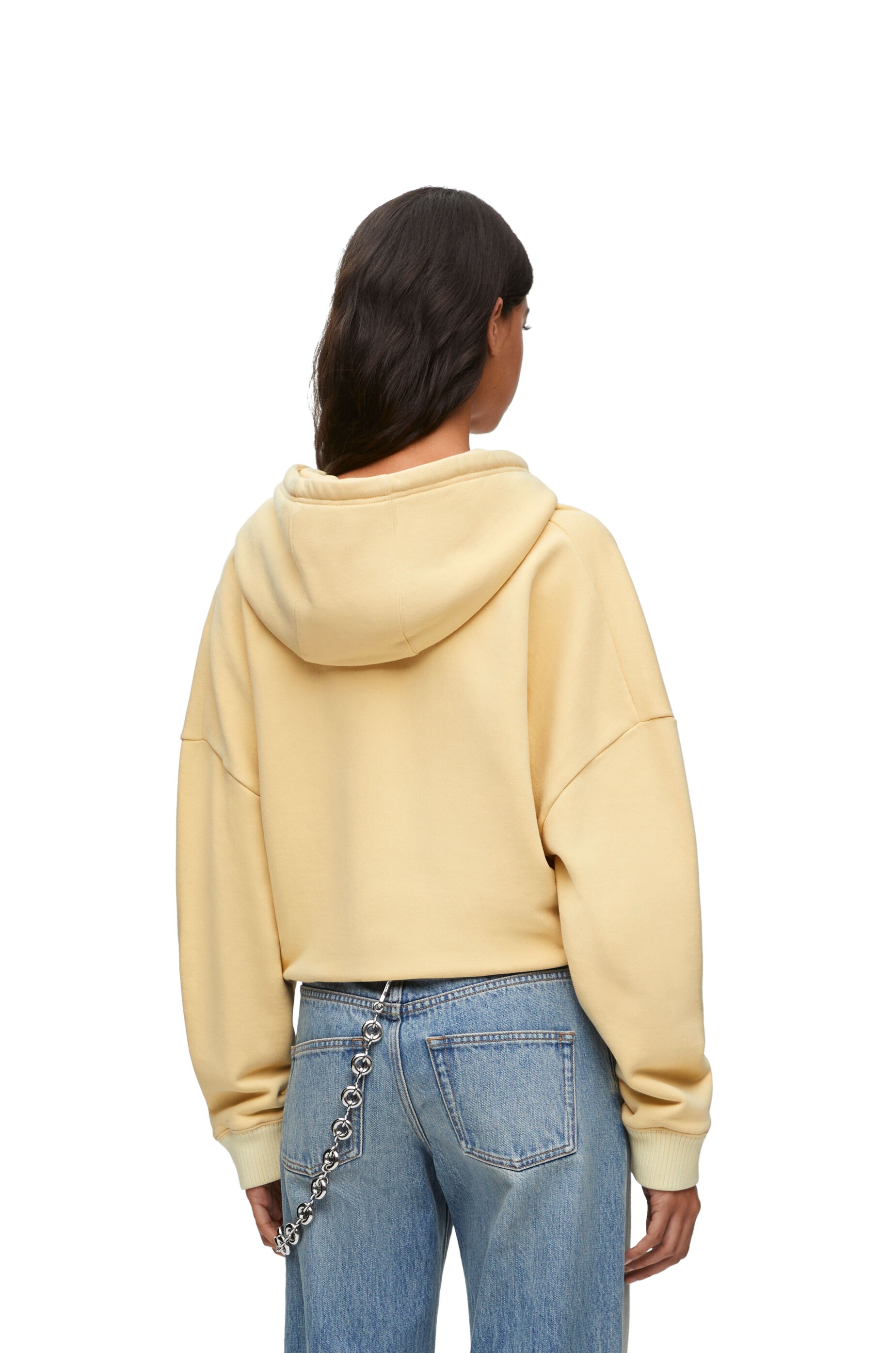 Draped hoodie in cotton - 4