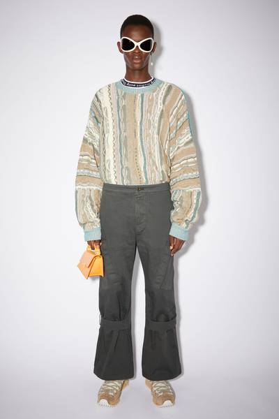 Acne Studios Chevron cargo pants - Anthracite grey outlook