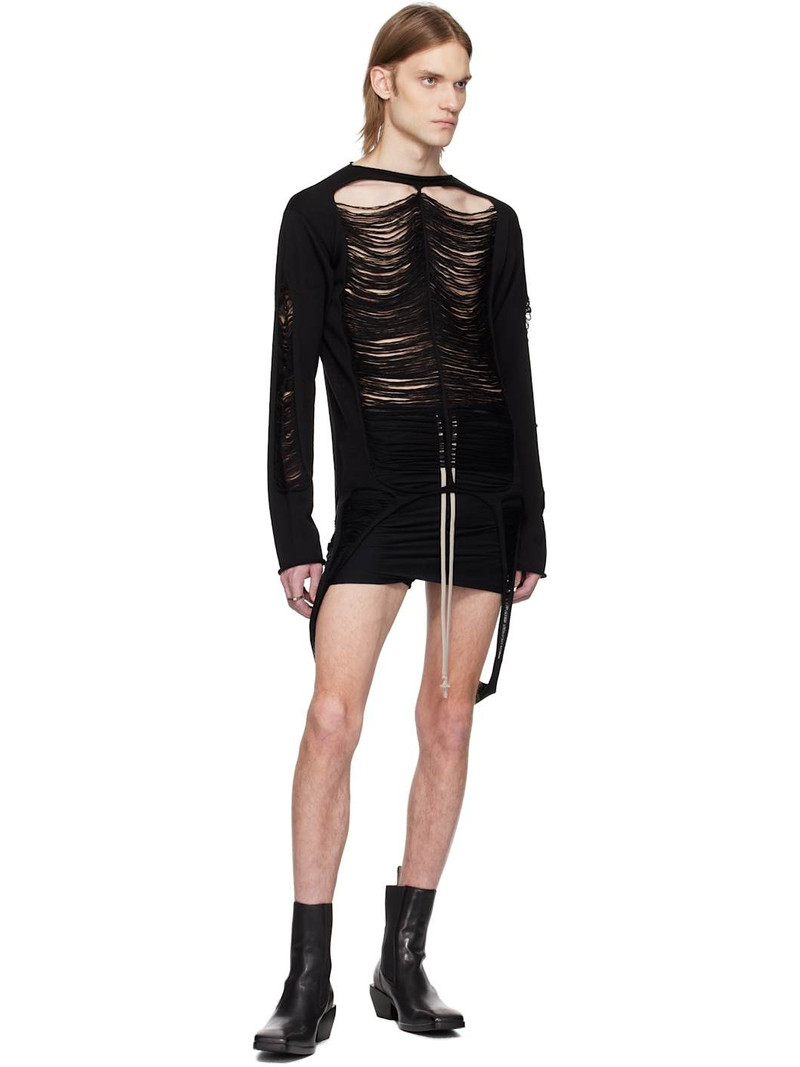 Rick Owens Black Hollywood Buds Shorts outlook