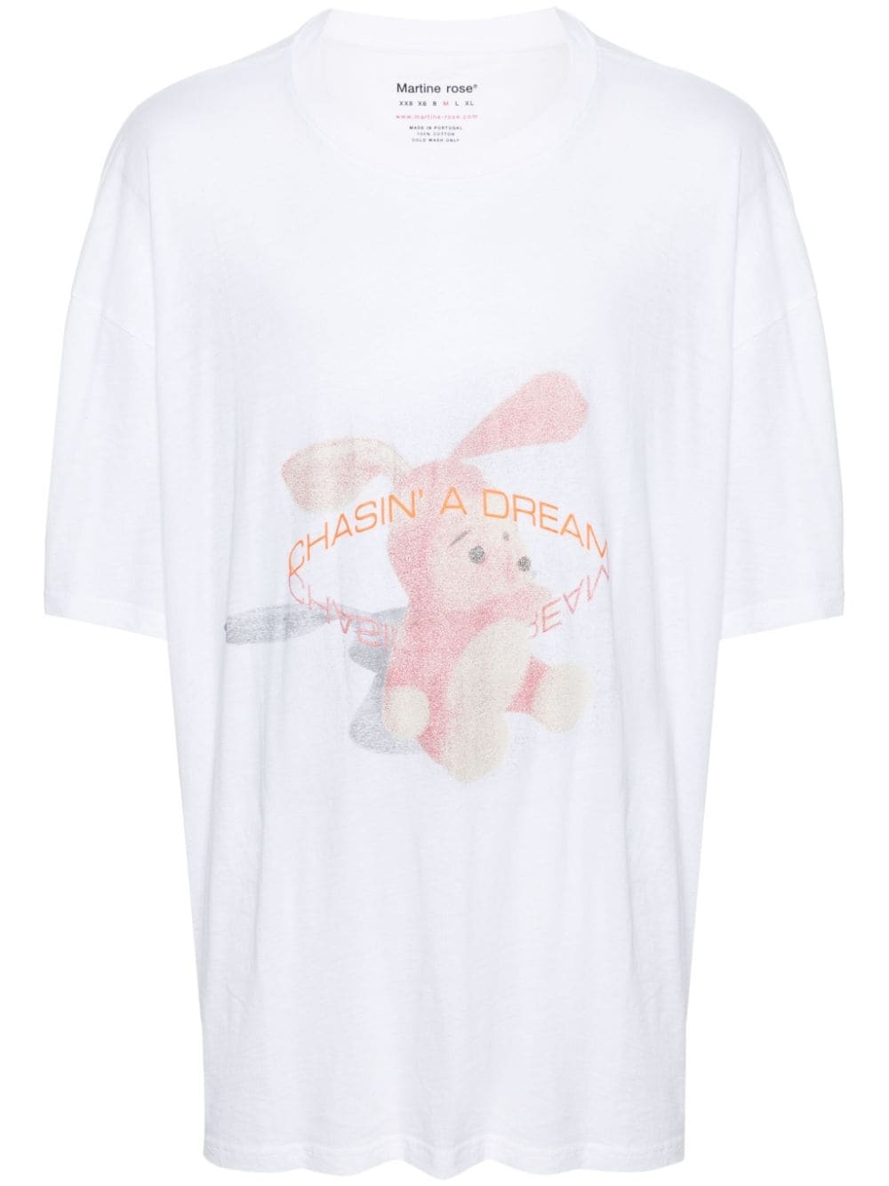 bunny-print cotton T-shirt - 1
