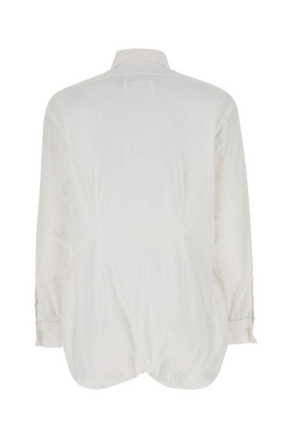 Tシャツ・カットソー Maison Margiela White poplin shirt (S51DT0005S76655 101) MM6 Maison Margiela - Cotton Poplin Shirt | HBX - Globally