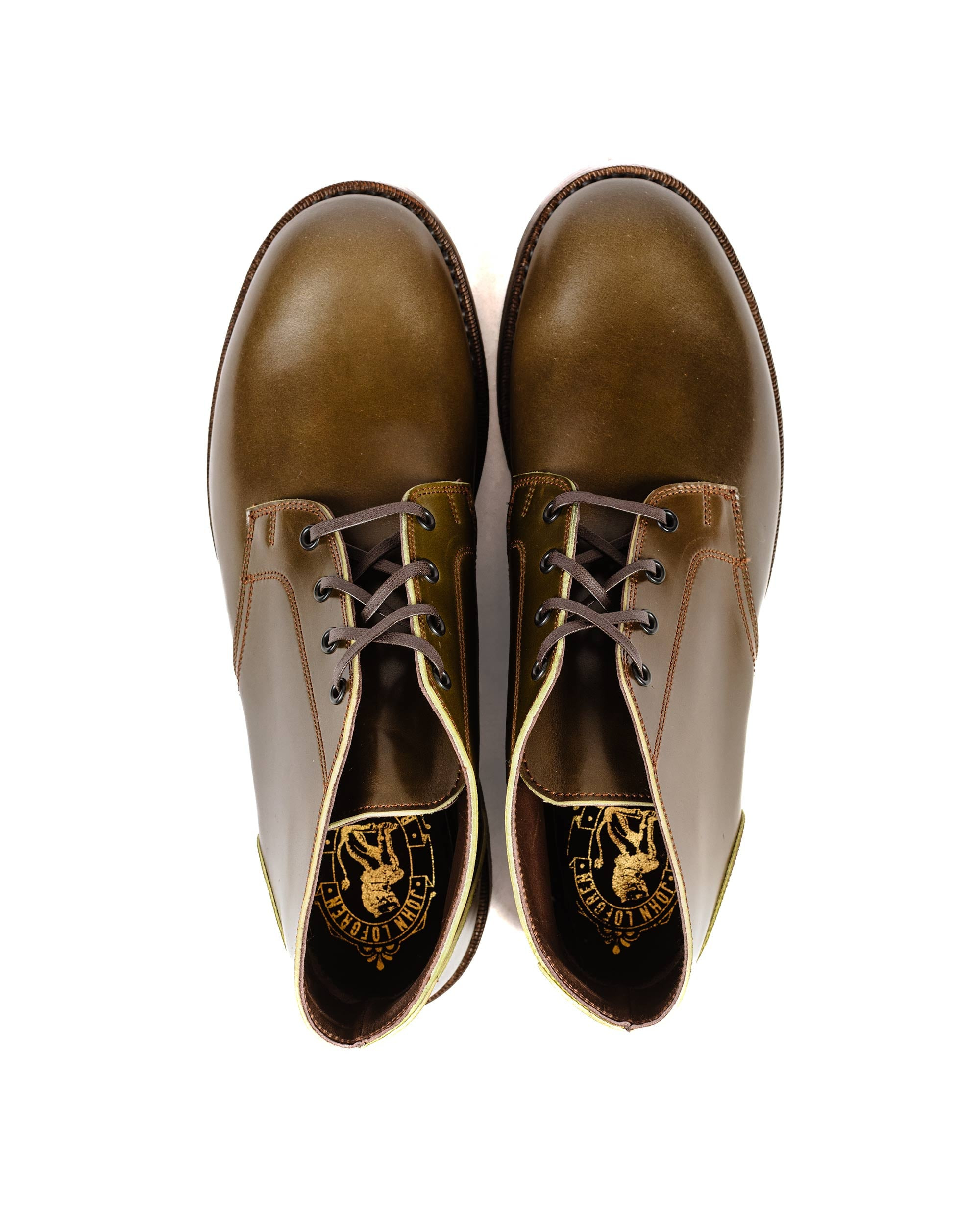 The Steadfast Chukka Boots Shinki Hikaku Shell Cordovan Olive - 5