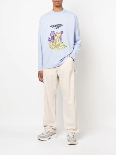 JACQUEMUS graphic-print long-sleeve T-shirt outlook