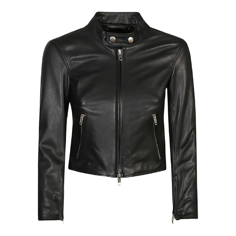 Balenciaga Black Jackets - Leather Jackets Women - 1
