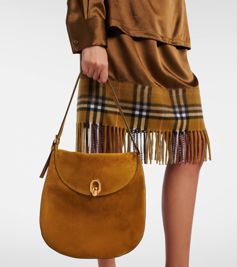Tondo Large suede shoulder bag 6