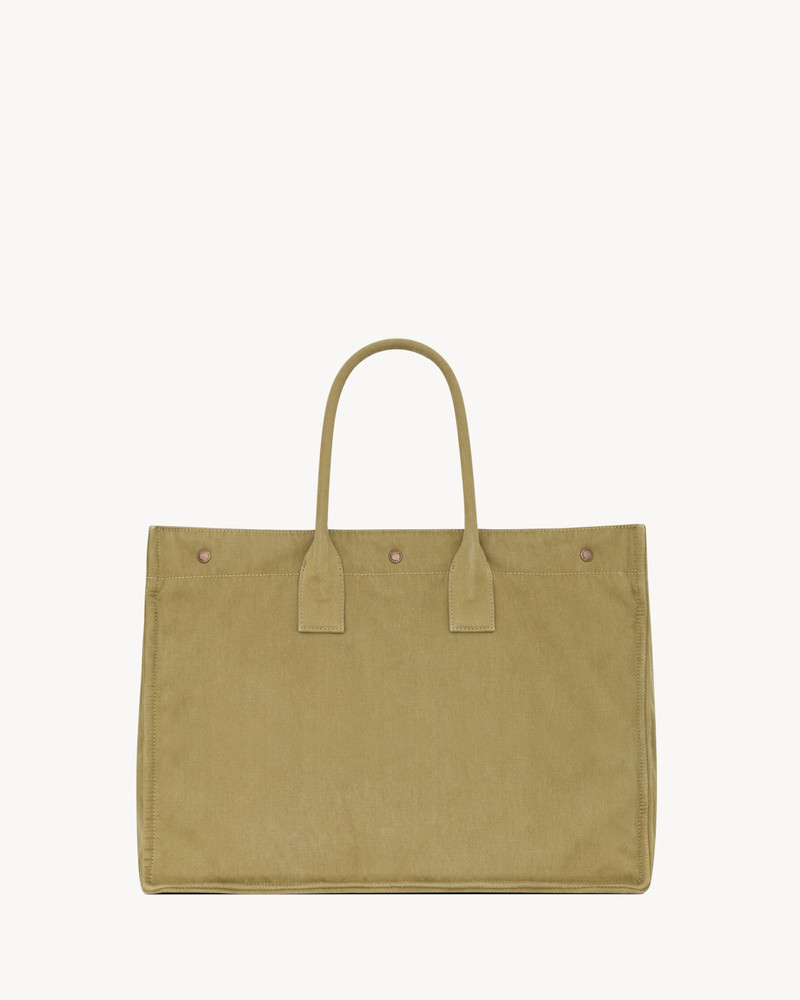 SAINT LAURENT RIVE GAUCHE LARGE TOTE BAG IN CANVAS outlook