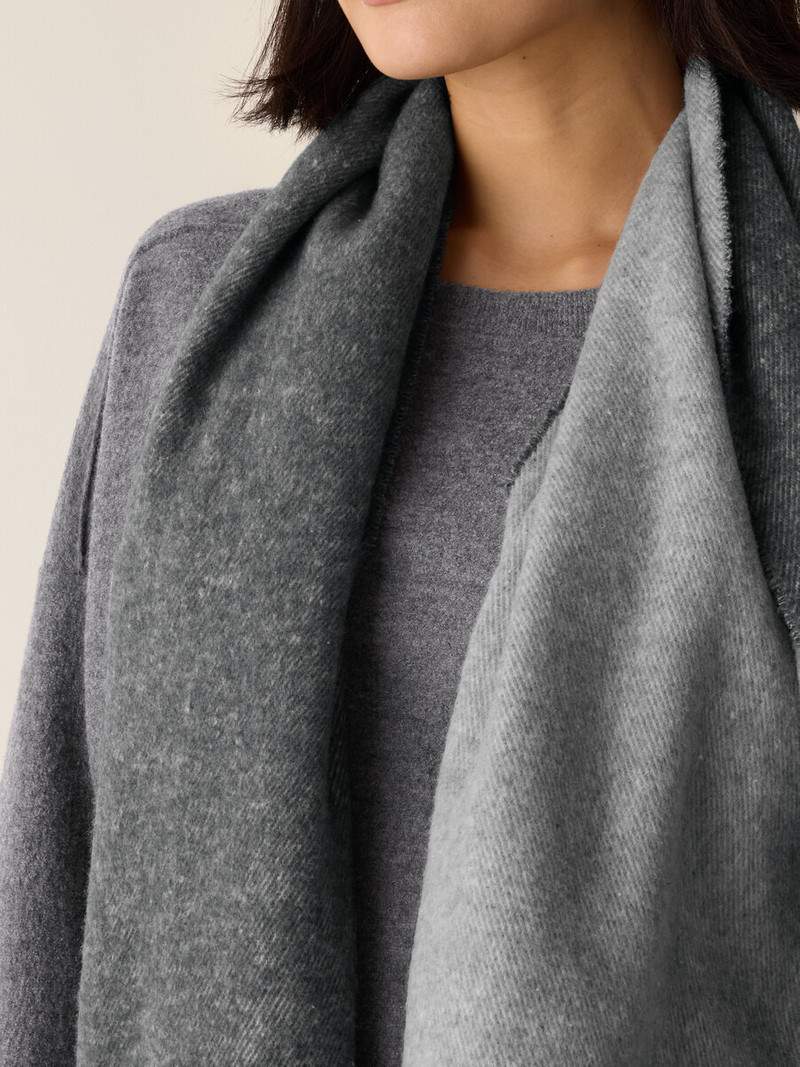 Brushed Recycled Cotton Cashmere Scarf 4