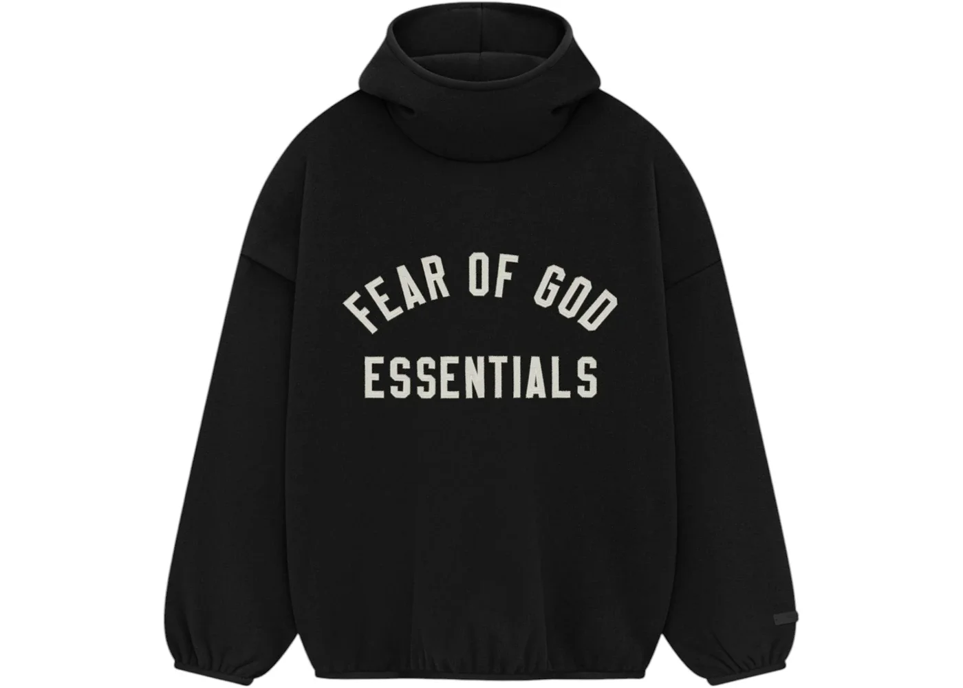 Fear of God Essentials Brushed Hoodie Black - 1