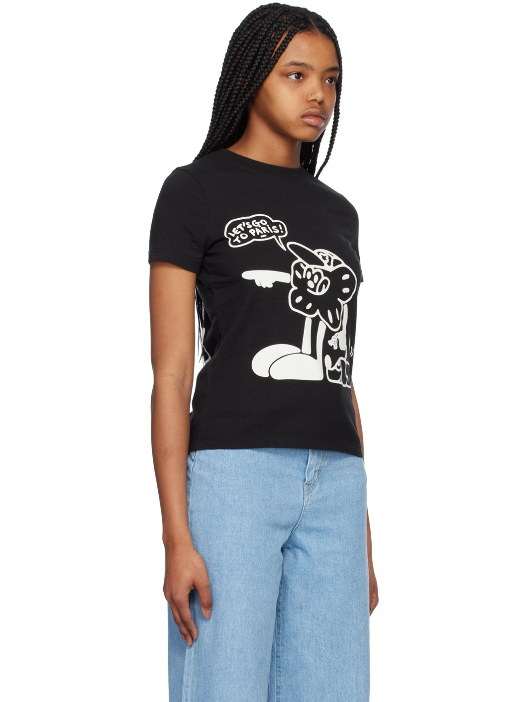 Black Kenzo Paris Boke Boy Travels T-Shirt - 2