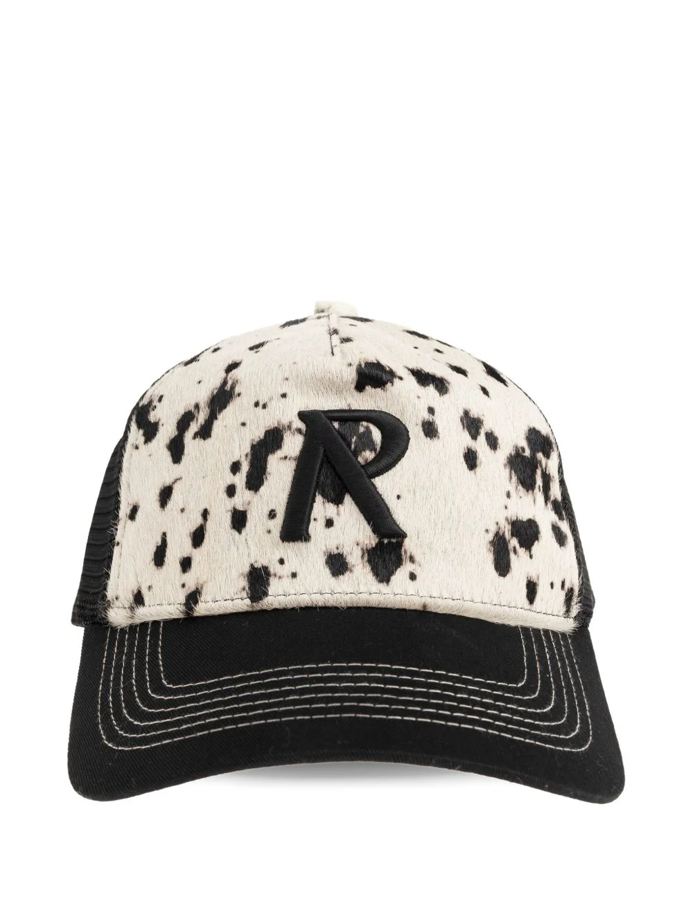 cow-print baseball cap - 1