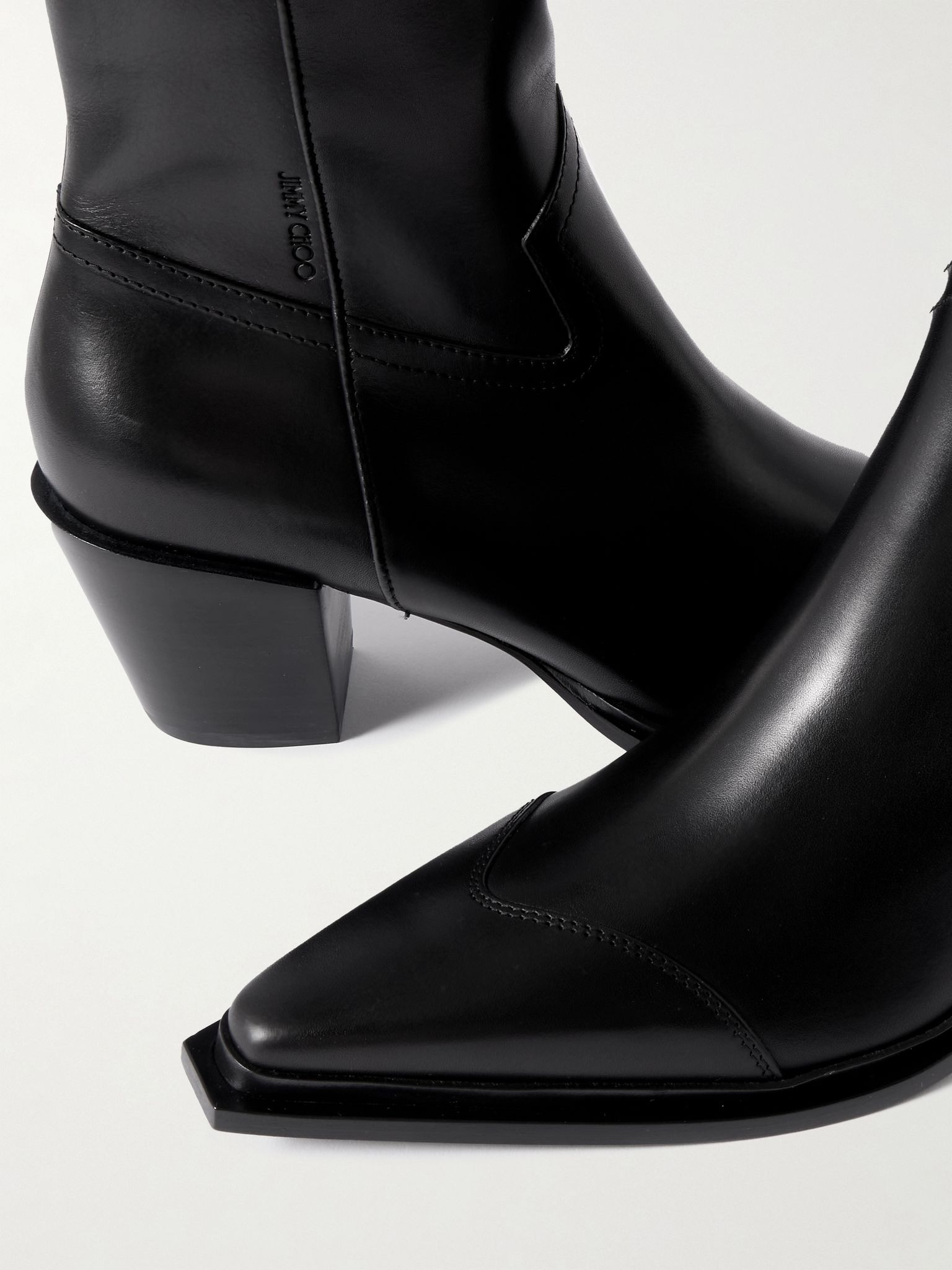 Cece 60 leather ankle boots Black - 4