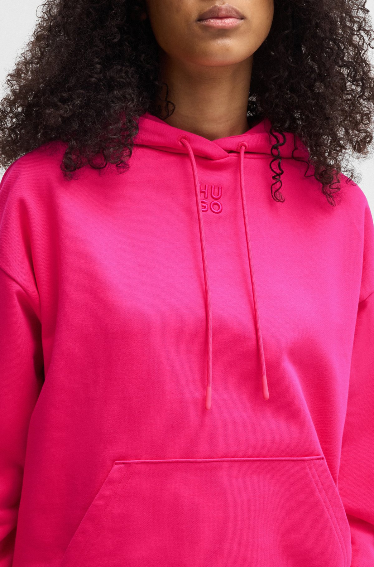 COTTON-TERRY HOODIE WITH STACKED LOGO EMBROIDERY - 5