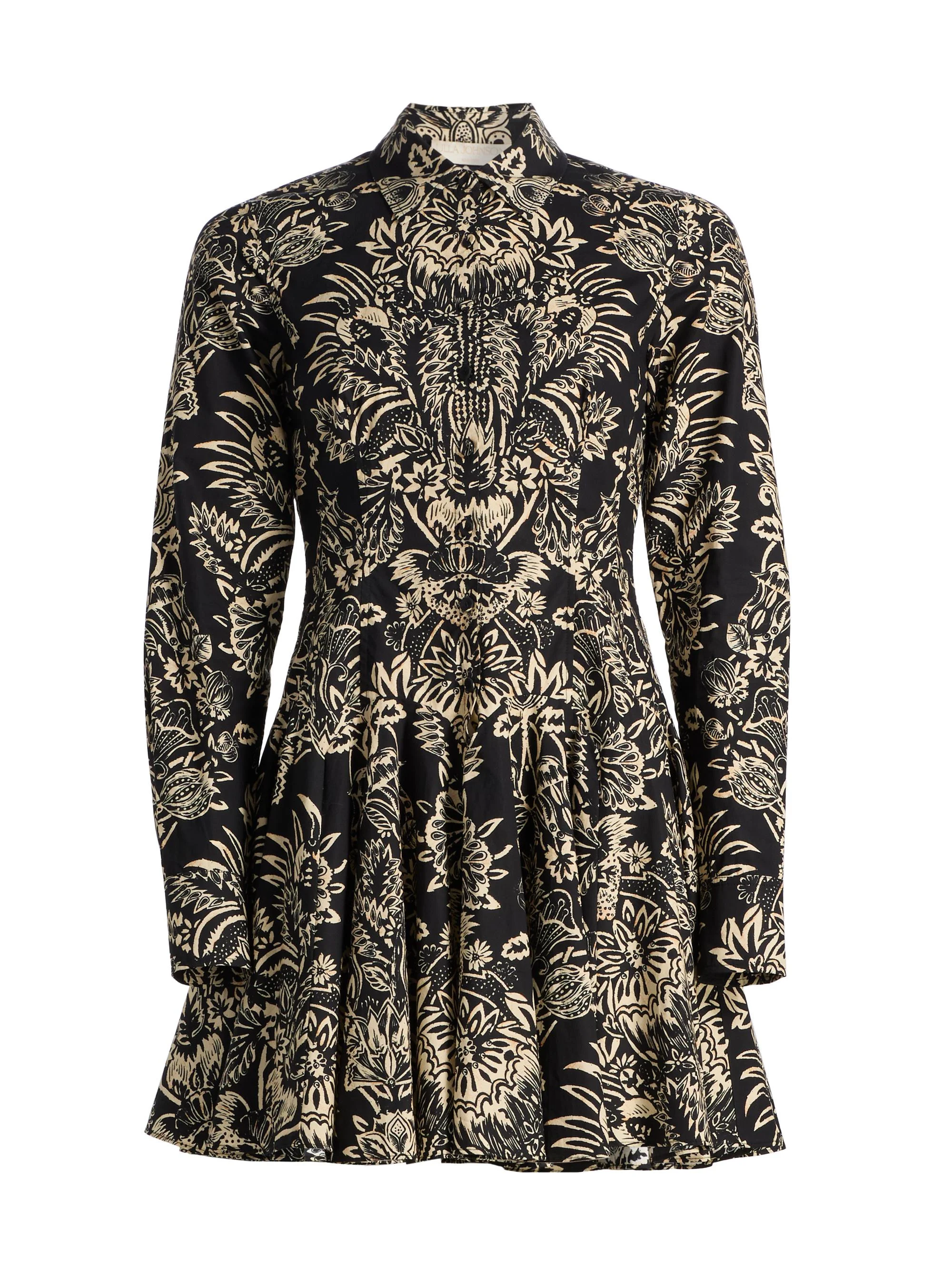Women's Taliah Printed Minidress - Noir Flora - 1