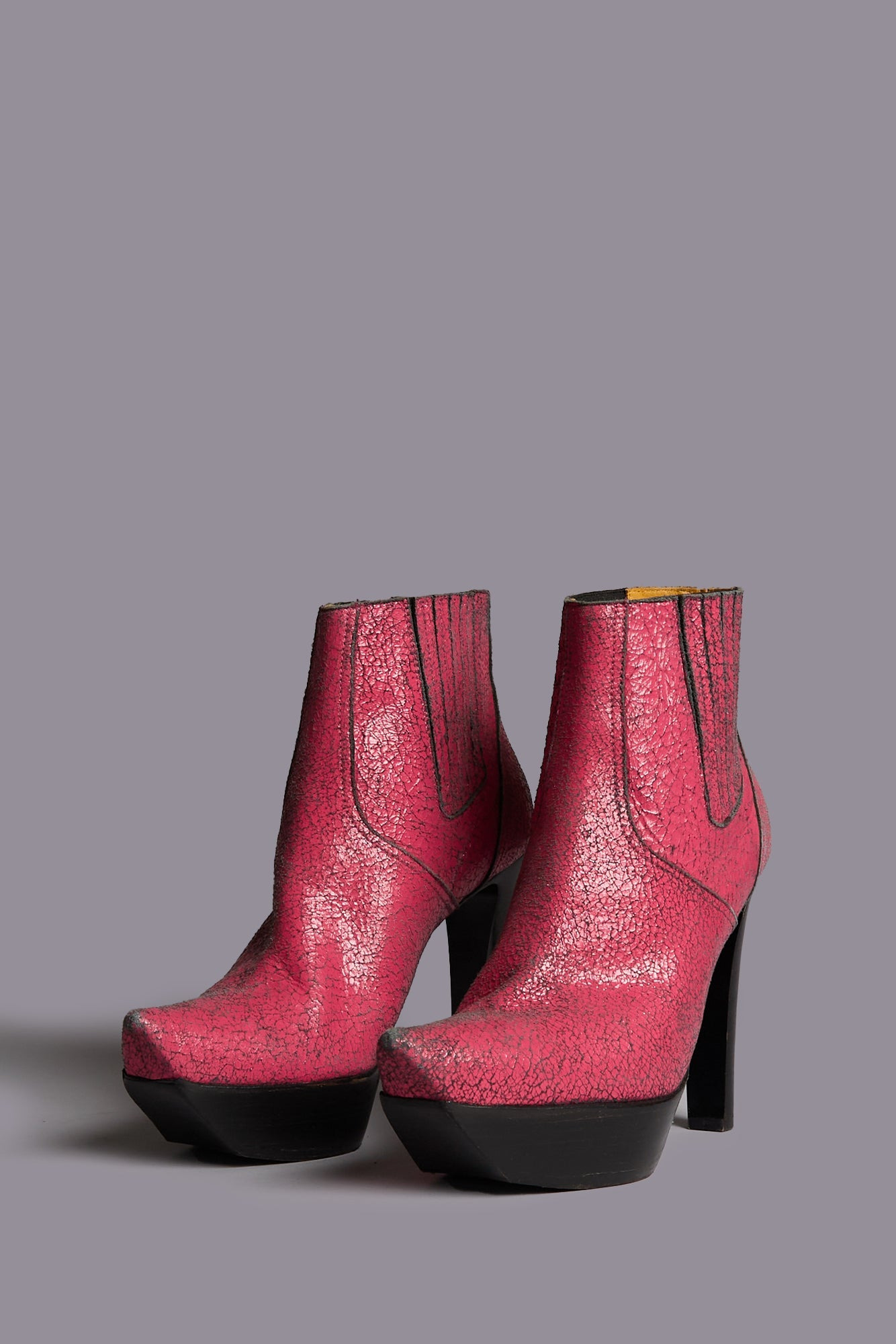 POINTY TOE PLATFORM HEELED BOOT - 2