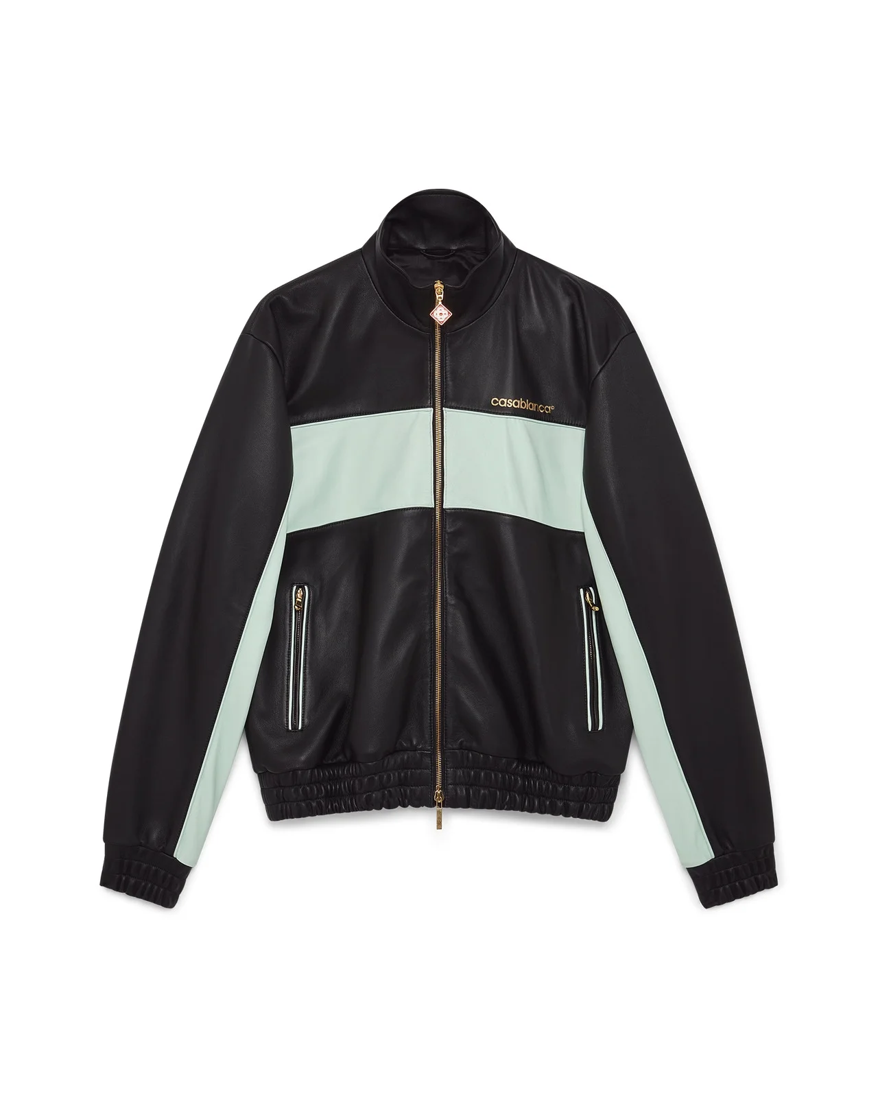 Leather Track Jacket - 1