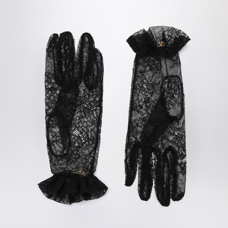 Valentino Garavani lace Vlogo Signature gloves - 1