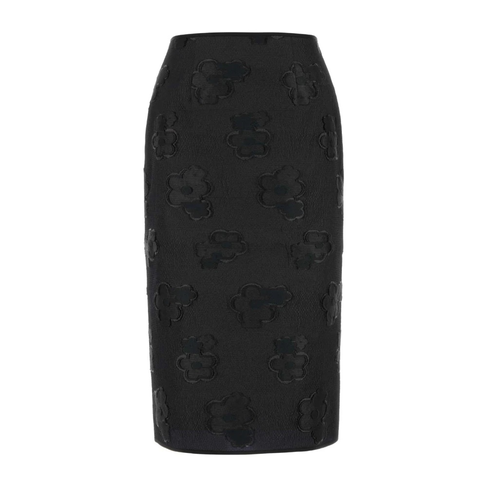 スカート Cecilie Bahnsen Black Silk Blend Allegra Skirt ALLEGRA | SKIRT KUMO FIL-COUP… BLACK