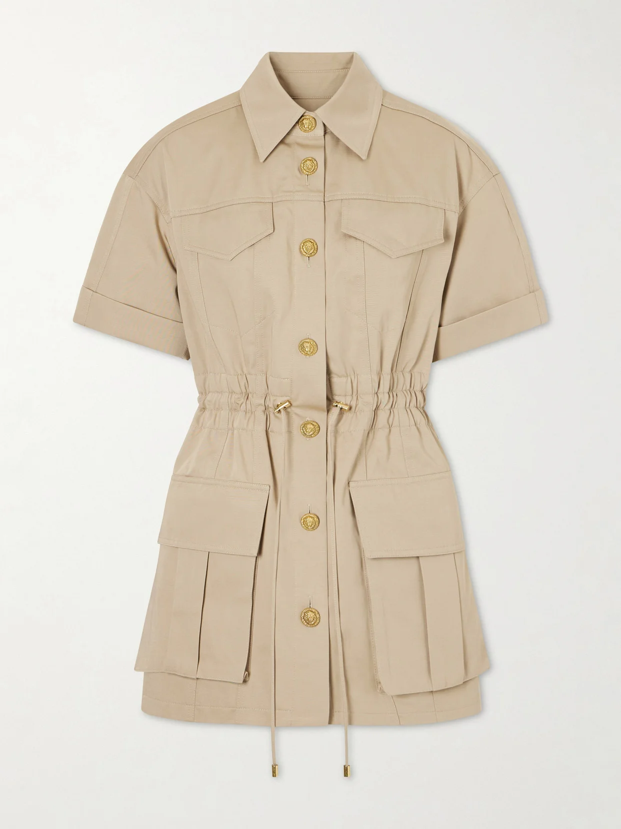 Cotton-gabardine Mini Dress - 1