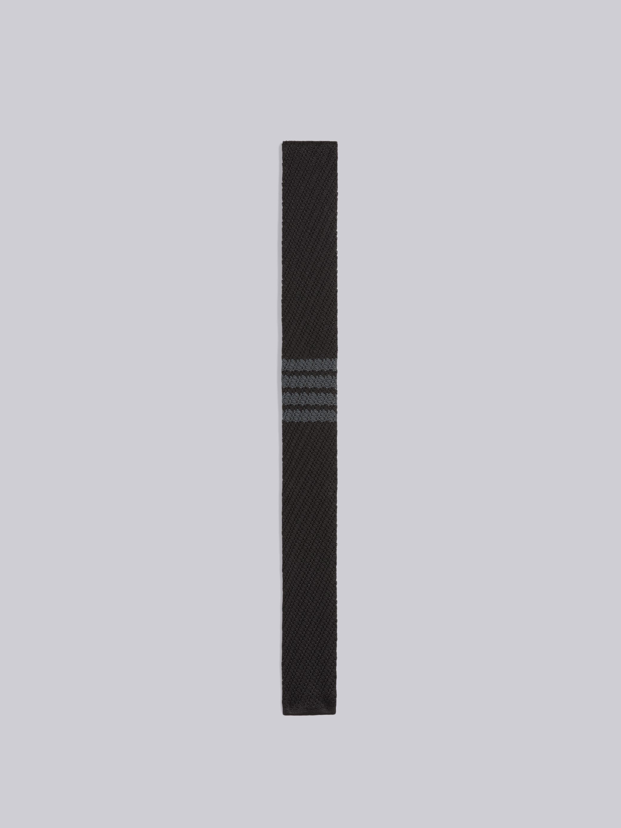Silk Knit 4-Bar Tie - 1