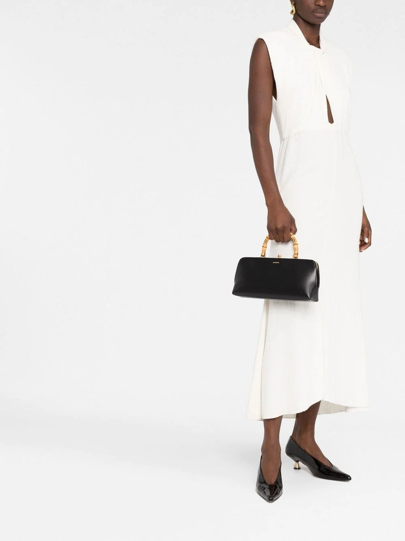 Jil Sander Goji bamboo-handle leather bag outlook